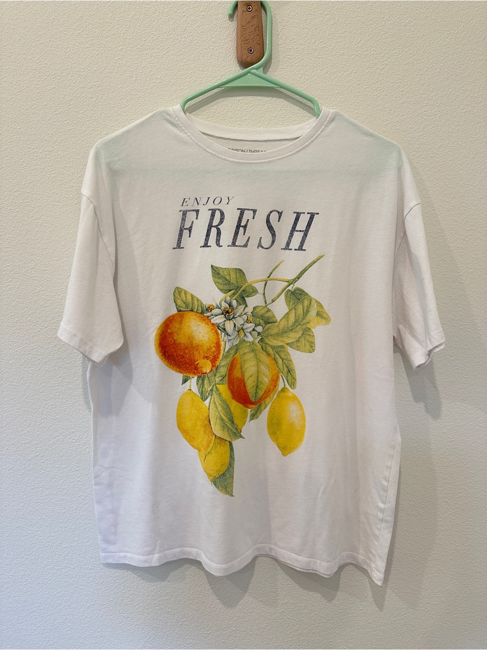 Oversized Enjoy Fresh Lemon Tee